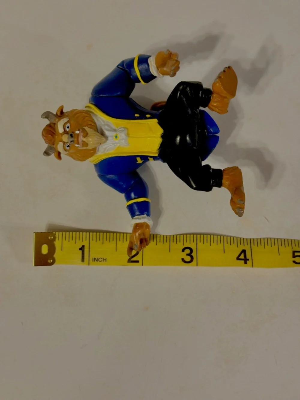 Disney Beauty and the Beast Set of 3 Figures Cale Toppers Belle Beast Cogsworth